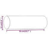 vidaXL Sierkussens 2 st 15x50 cm fluweel lichtgrijs