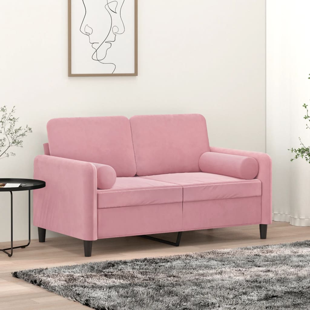 vidaXL Sierkussens 2 st 15x50 cm fluweel lichtgrijs