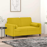 vidaXL Sierkussens 2 st 15x50 cm fluweel lichtgrijs