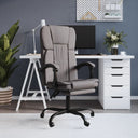 vidaXL Office Chair adjustable fabric taupe