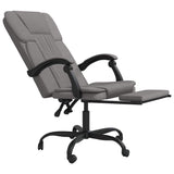 vidaXL Office Chair adjustable fabric taupe