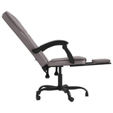vidaXL Office Chair adjustable fabric taupe