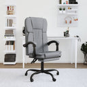 vidaXL Office Chair adjustable fabric taupe