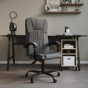 vidaXL Office Chair adjustable fabric taupe