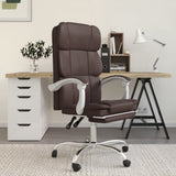 vidaXL Office Chair Adjustable Faux Leather Black
