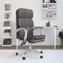 vidaXL Office Chair Adjustable Faux Leather Black