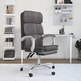 vidaXL Office Chair Adjustable Faux Leather Black