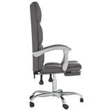 vidaXL Office Chair Adjustable Faux Leather Black