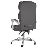 vidaXL Office Chair Adjustable Faux Leather Black