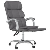 vidaXL Office Chair Adjustable Faux Leather Black