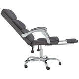 vidaXL Office Chair Adjustable Faux Leather Black