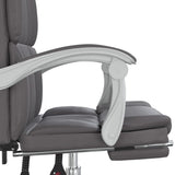 vidaXL Office Chair Adjustable Faux Leather Black