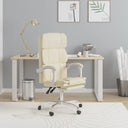 vidaXL Office Chair Adjustable Faux Leather Black