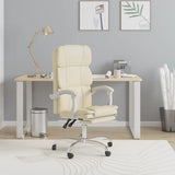 vidaXL Office Chair Adjustable Faux Leather Black