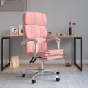 vidaXL Office Chair Adjustable Faux Leather Black