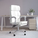 vidaXL Office Chair Adjustable Faux Leather Black
