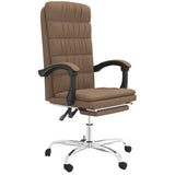 vidaXL Office Chair adjustable fabric taupe
