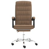 vidaXL Office Chair adjustable fabric taupe