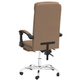 vidaXL Office Chair adjustable fabric taupe