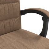 vidaXL Office Chair adjustable fabric taupe