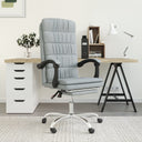 vidaXL Office Chair adjustable fabric taupe