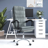 vidaXL Office Chair adjustable fabric taupe