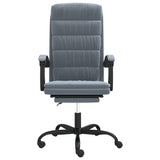 vidaXL Office Chair Adjustable Velvet Dark Grey
