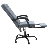 vidaXL Office Chair Adjustable Velvet Dark Grey
