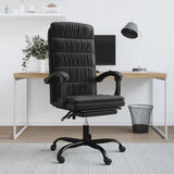 vidaXL Office Chair Adjustable Velvet Dark Grey