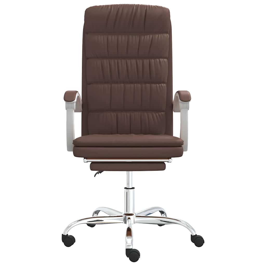 vidaXL Office Chair Adjustable Faux Leather Black