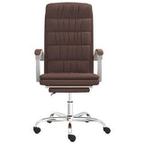 vidaXL Office Chair Adjustable Faux Leather Black