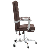 vidaXL Office Chair Adjustable Faux Leather Black