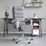 vidaXL Office Chair Adjustable Faux Leather Black