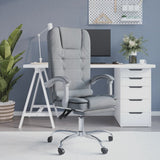 vidaXL Office Chair Massage Adjustable Fabric Taupe