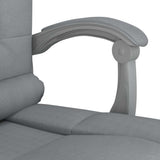 vidaXL Office Chair Massage Adjustable Fabric Taupe