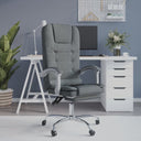 vidaXL Office Chair Massage Adjustable Fabric Taupe