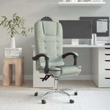 vidaXL Office Chair Massage Adjustable Velvet Dark Grey