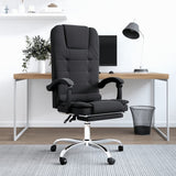 vidaXL Office Chair Massage Adjustable Faux Leather Black
