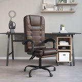 vidaXL Office Chair Massage Adjustable Faux Leather Black