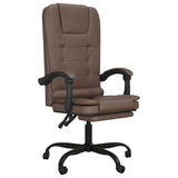 vidaXL Office Chair Massage Adjustable Faux Leather Black