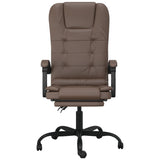 vidaXL Office Chair Massage Adjustable Faux Leather Black