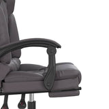 vidaXL Office Chair Massage Adjustable Faux Leather Black