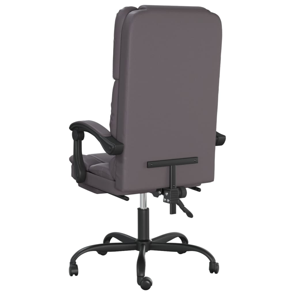 vidaXL Office Chair Massage Adjustable Faux Leather Black