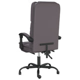 vidaXL Office Chair Massage Adjustable Faux Leather Black