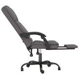vidaXL Office Chair Massage Adjustable Faux Leather Black