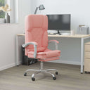 vidaXL Office Chair Massage Adjustable Faux Leather Black
