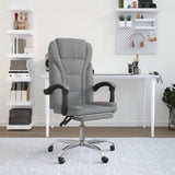 vidaXL Office Chair adjustable fabric taupe
