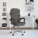 vidaXL Office Chair adjustable fabric taupe