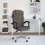 vidaXL Office Chair adjustable fabric taupe