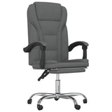 vidaXL Office Chair adjustable fabric taupe